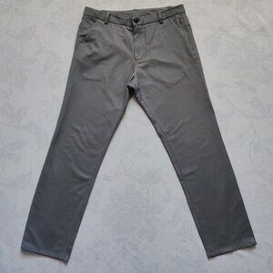 Lululemon Men's Commission Pant Slim Fit 34x32 Gray Cotton Blend ABC Chino